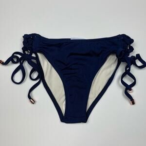 EberJey Beach Glow Jagger Bikini Bottom Navy Small